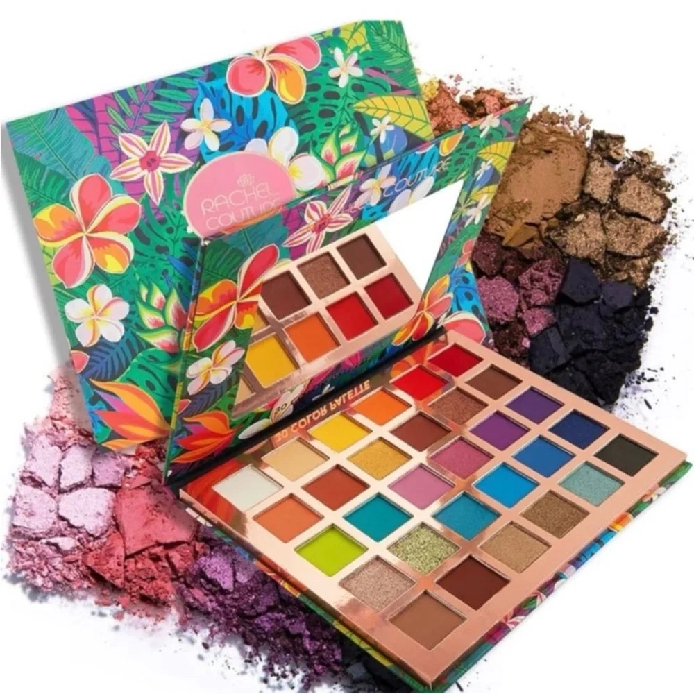 Rachel Couture 30 Pan Colorful Woodstock Eyeshadow Palette NEW